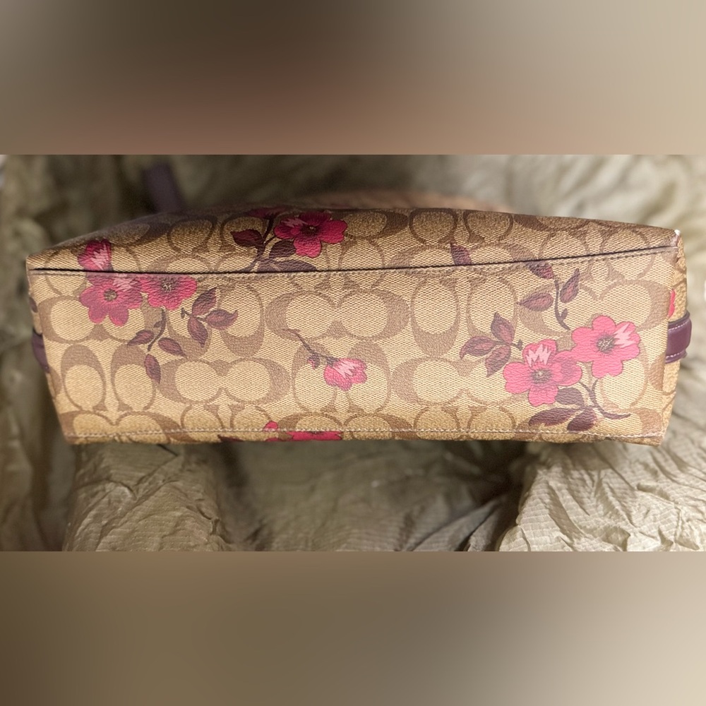 Coach F84729 Marlon Hobo In Signature Canvas With Victorian Floral Print - EUC - Picture 8 of 13